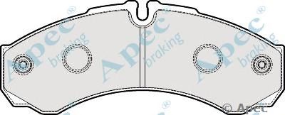 APEC BRAKING pad1920 -  Комплект тормозных колодок, дисковый тормоз